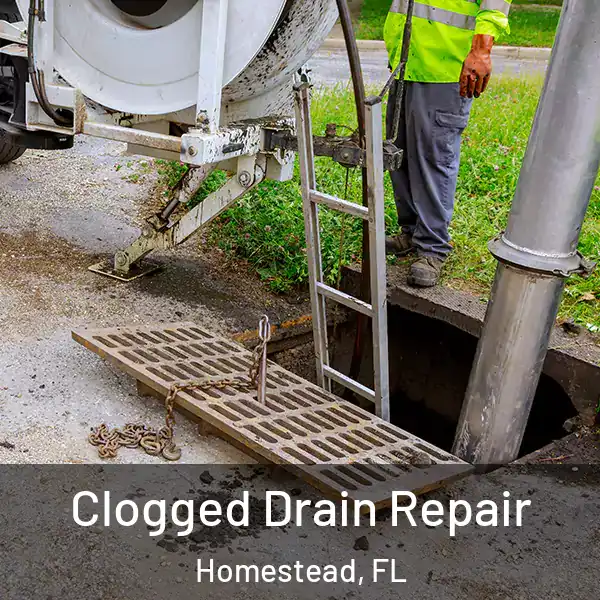  Clogged Drain Repair Homestead, FL